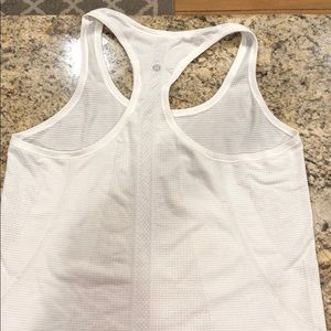 WHITE LULULEMON TANK TOP!!